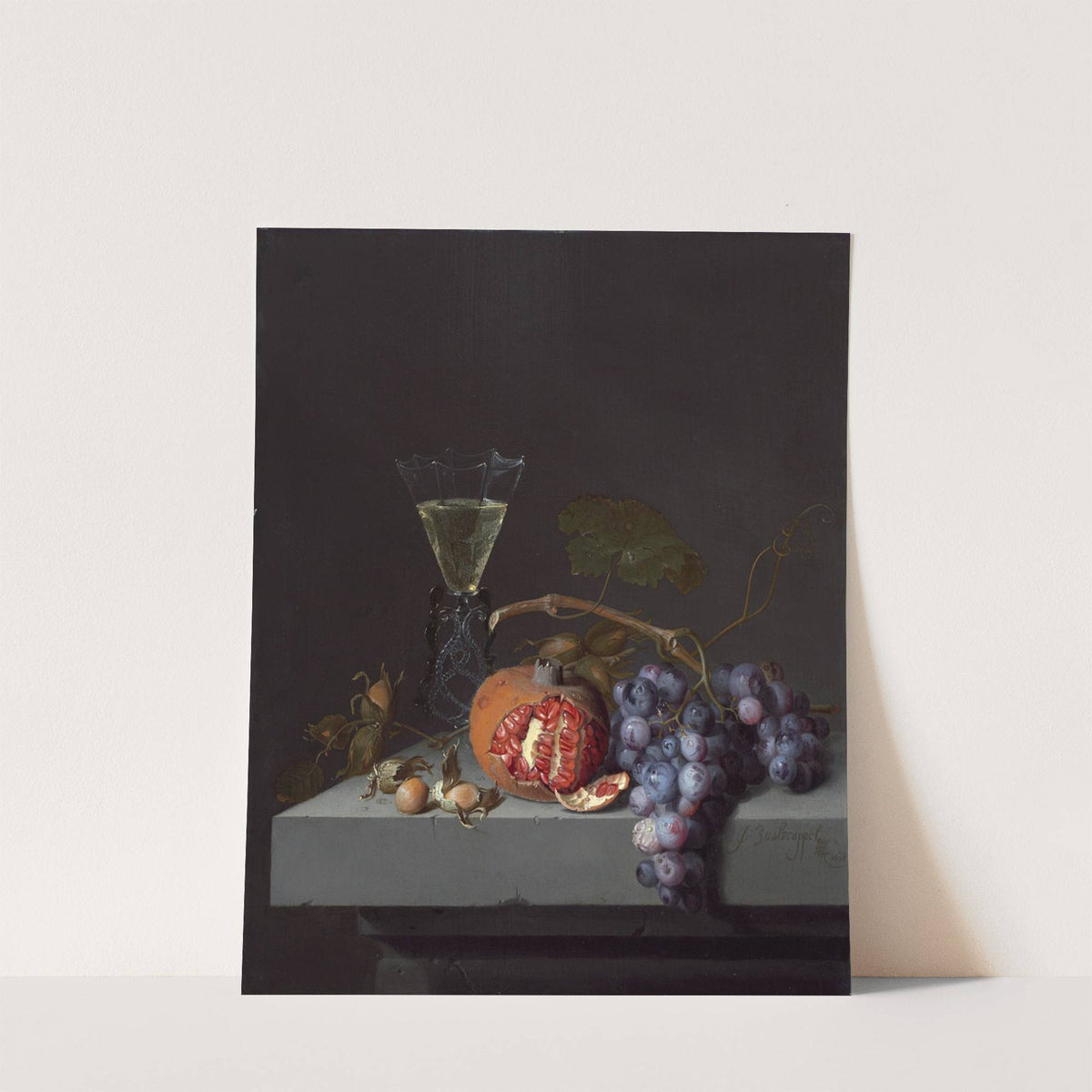 Still Life with Fruit by Jacob van Walscapelle