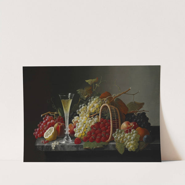 Still Life with Fruit and Champagne by Severin Roesen