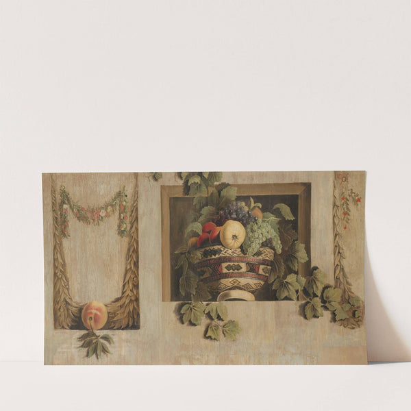 Still Life with Fruit and Flower Garlands (1645 - 1650) by Jacob van Campen