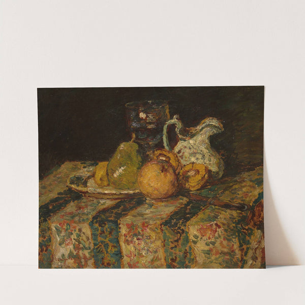 Still Life With Fruit And Wine Jug (1874) by Adolphe Monticelli