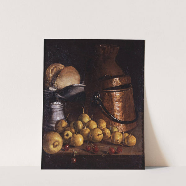 Still Life with Fruits and Cooking Utensils by Luis Meléndez