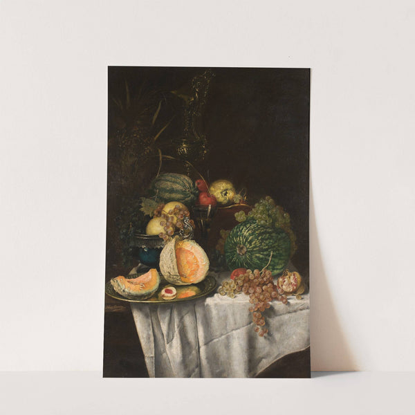 Still life with fruits by Josef Neugebauer