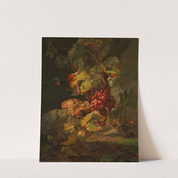 Still Life with Grapes by Frants Diderik Bøe