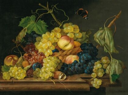 Still Life with Grapes, Peaches and Walnuts — size preview