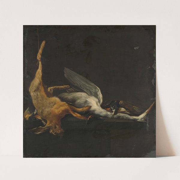 Still Life with Hare, Heron and other Birds (1630 - 1652) by Elias Vonck