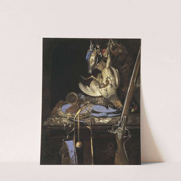 Still Life with Hunting Gear by Willem van Aelst