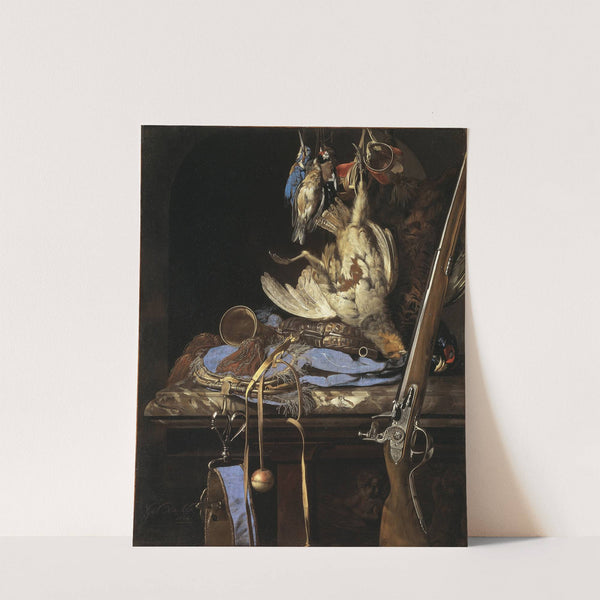 Still Life with Hunting Gear by Willem van Aelst