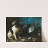 Still Life With Hunting Trophies And A Young Dog by Franz Werner von Tamm