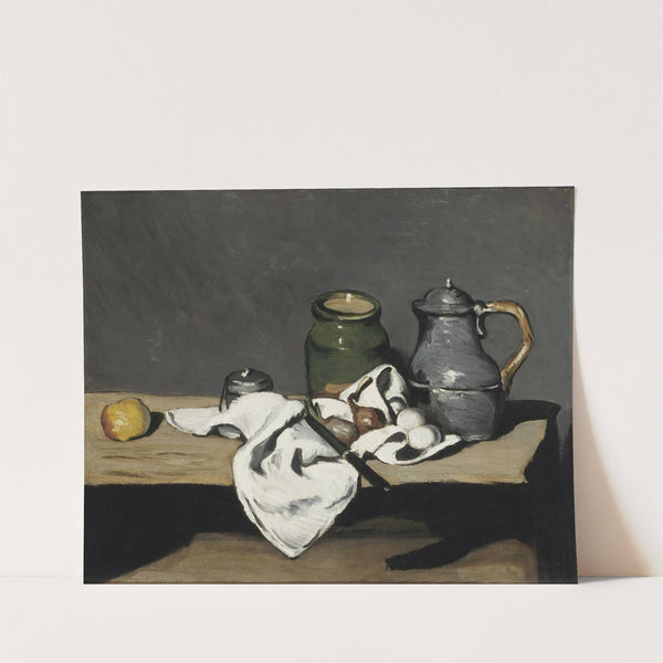 Still life with kettle (1867 - 1869) by Paul Cézanne
