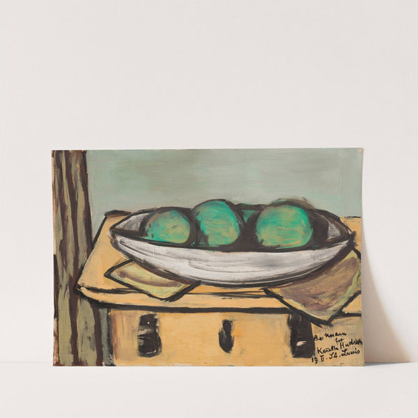 Still Life with Large Green Fruit (1947) by Max Beckmann