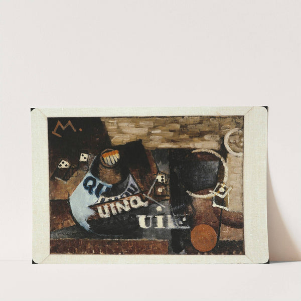 Still Life with Matches (Le Pyrogène Quinquina) (1912) by Louis Marcoussis