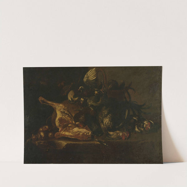 Still life with meat and dead birds by Christoffel Puytlinck