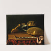 Still Life with Musical Instruments and Books by Bartholomeo Bettera