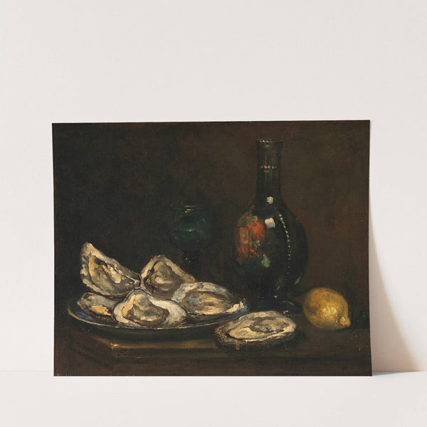 Still Life with Oysters (c.1860-1870) by François Bonvin