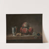 Still Life with Peaches, a Silver Goblet, Grapes, and Walnuts by Jean Siméon Chardin