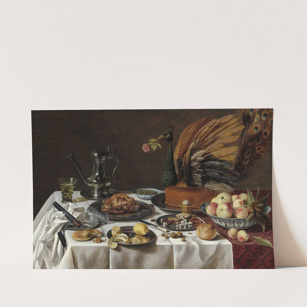 Still Life with Peacock Pie (1627) by Pieter Claesz