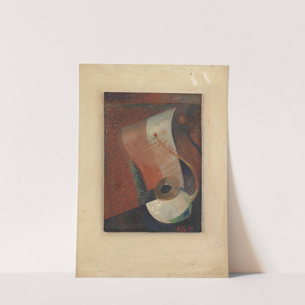 Still life with penny by Kurt Schwitters