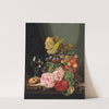 Still life with peonies and a glass of wine by Edward Ladell