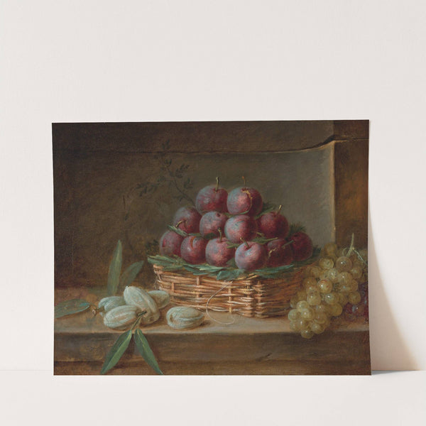 Still Life With Plums, Almonds And Raisins by Henri-Horace Roland Delaporte