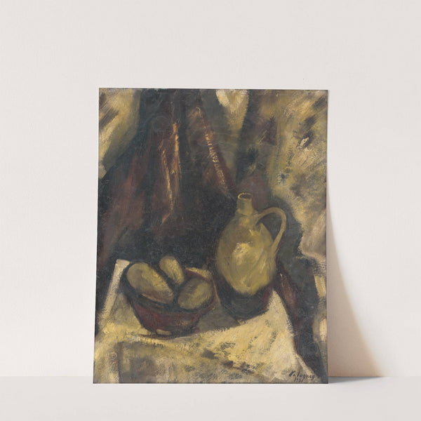 Still Life with Potatoes and a Jug by Zolo Palugyay