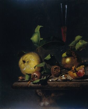 Still Life with Quinces, Medlars and a Glass