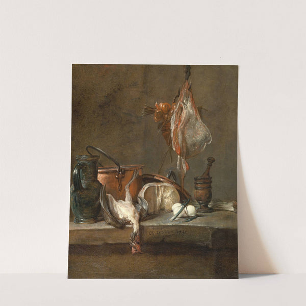 Still Life with Ray and Basket of Onions by Jean Siméon Chardin