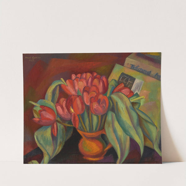Still Life with Red Tulips (1931) by Mark Gertler