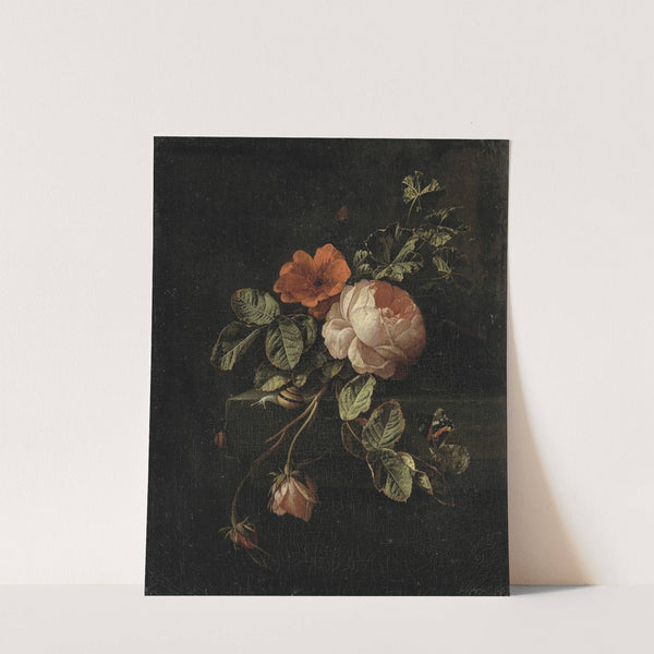 Still Life with Roses by Elias van den Broeck