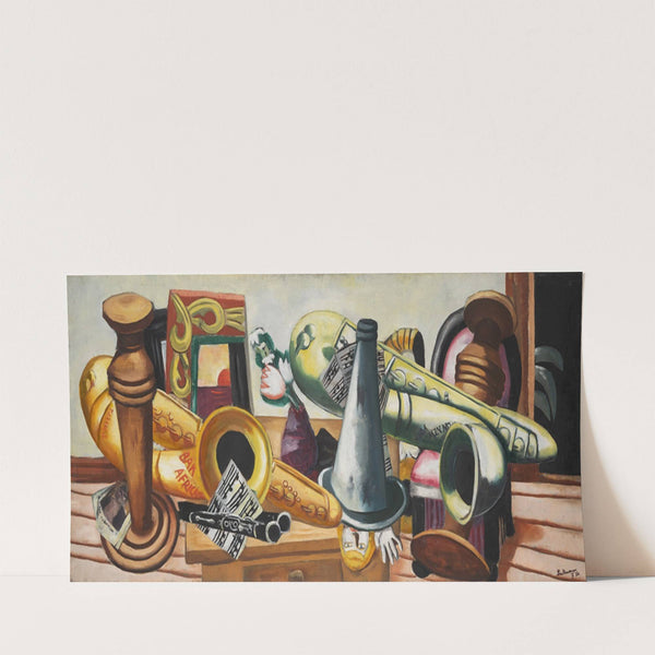 Still Life with Saxophones (1926) by Max Beckmann