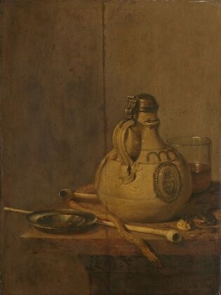 Still Life with Stoneware Jug and Pipes — size preview