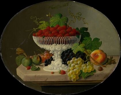 Still Life with Strawberries in a Compote (1865–70)