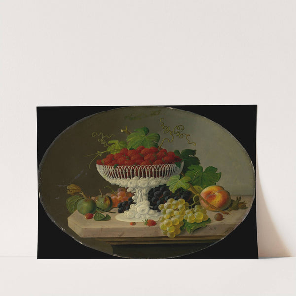 Still Life with Strawberries in a Compote (1865–70) by Severin Roesen