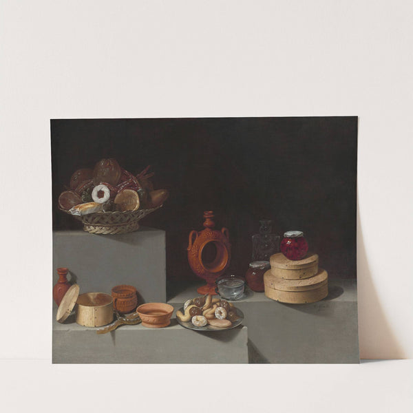 Still Life with Sweets and Pottery by Juan van der Hamen y León