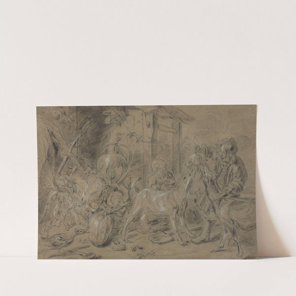 Still Life with Two Children Feeding Goats by Jan Fyt