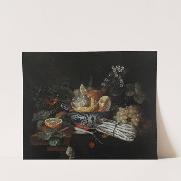Still life with vegetables and fruits by Jan Pauwel Gillemans the Elder