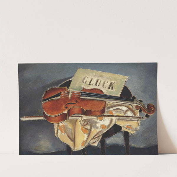 Still life with violin by Bernard Meninsky