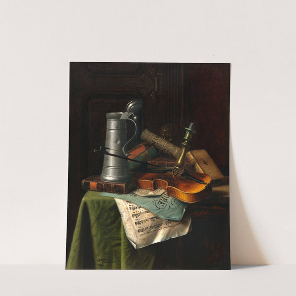 Still Life with Violin (1883) by William Michael Harnett