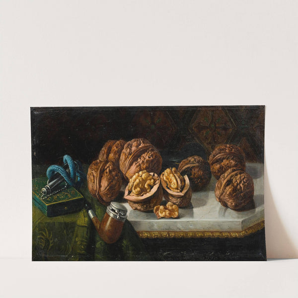 Still Life with Walnuts and Meerschaum by Jose Felipe Parra