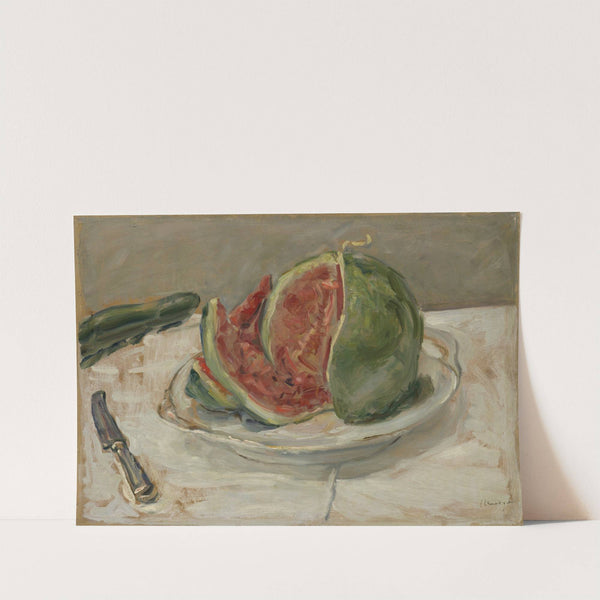 Still Life with Watermelon by Max Slevogt