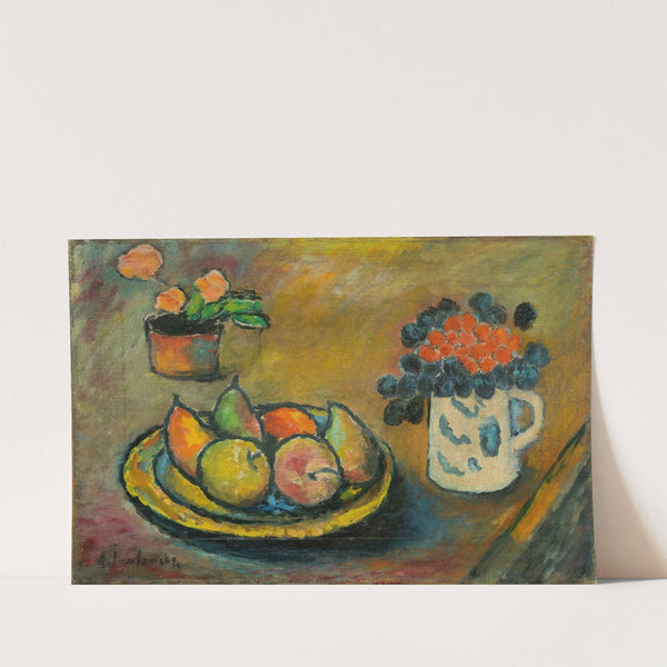 Stilleben mit Birnen und Äpfeln (Circa 1909) by Alexej von Jawlensky