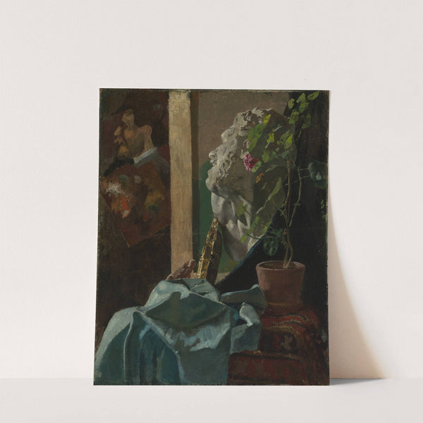 Stilleben mit Gipsbüste by Christian Krohg