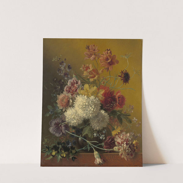 Stilleven met bloemen by Georgius Jacobus Johannes van Os