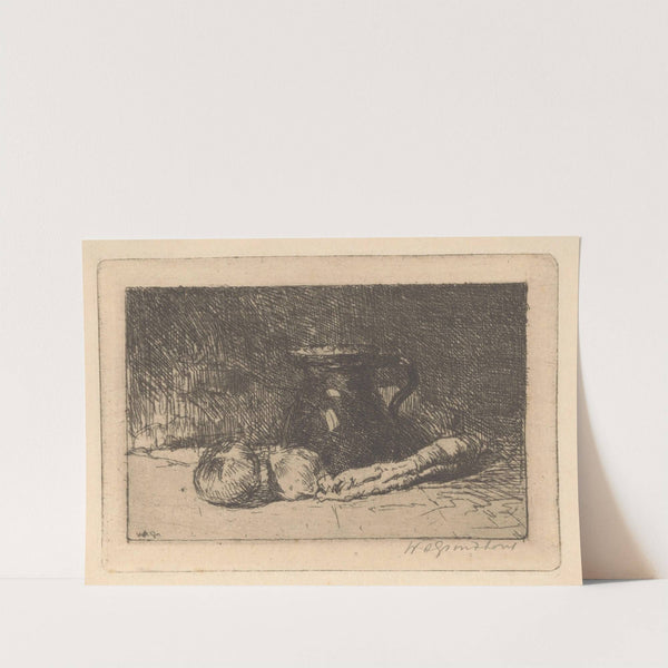 Stilleven met kan en uien (1888-1934) by Willem Adrianus Grondhout