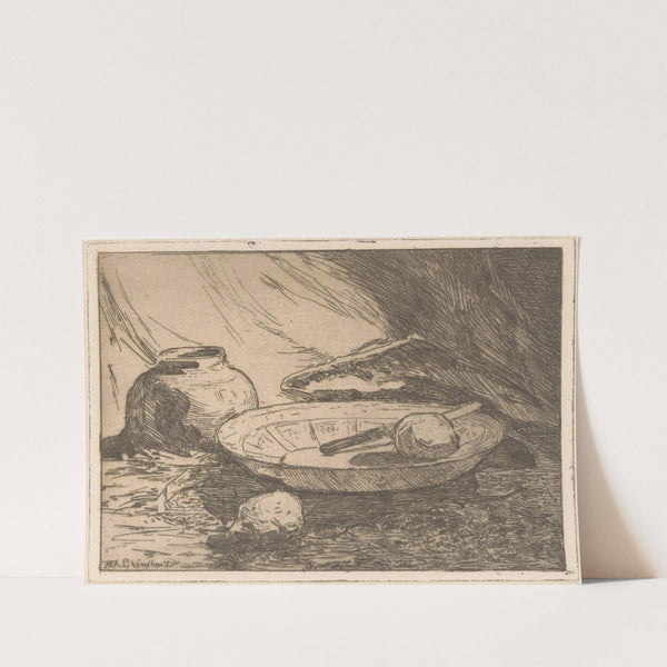 Stilleven met pot en schaal (1888-1934) by Willem Adrianus Grondhout