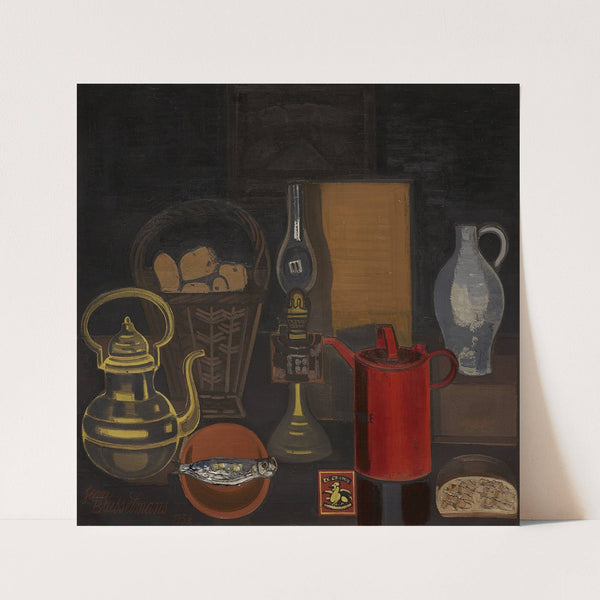 Stilleven met rode kan (1938) by Jean Brusselmans