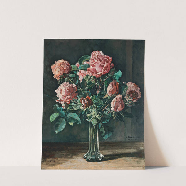 Stillife with Roses by Josef Stoitzner