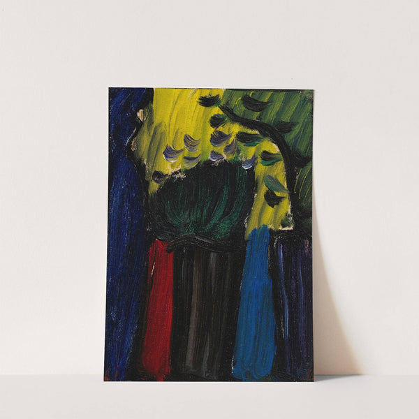 Stillleben; Blumen im Gegenlicht (1936) by Alexej von Jawlensky
