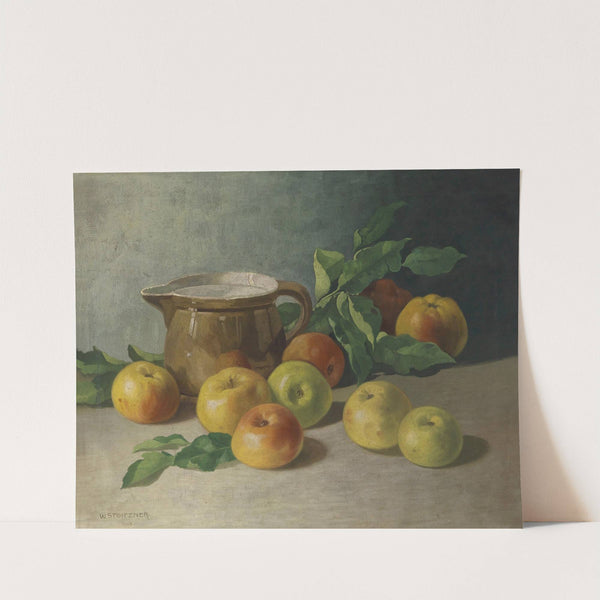 Stillleben mit Äpfeln by Walter Stoitzner