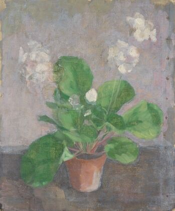 Stillleben mit Blumentopf