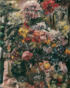 Stillleben Mit Chrysanthemen Und Amaryllis